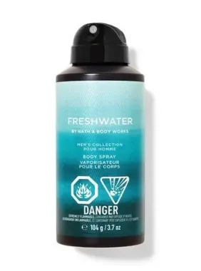 Xịt thơm toàn thân Bath & Body Works Fresh Water Men's Collection 104g – Trải nghiệm hương thơm tươi mát, nam tính từ Mỹ