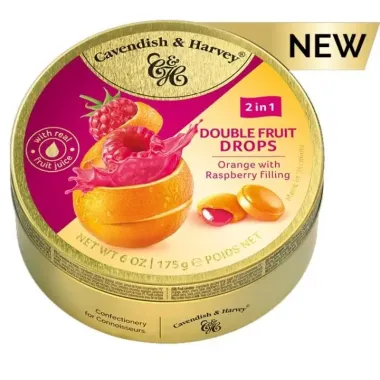 Kẹo trái cây nhân mứt Cavendish & Harvey 2in1 175g – Sự hòa quyện hương vị kép bùng nổ từ Đức