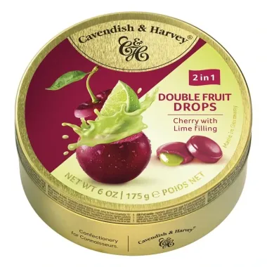 Kẹo trái cây nhân mứt Cavendish & Harvey 2in1 175g – Sự hòa quyện hương vị kép bùng nổ từ Đức