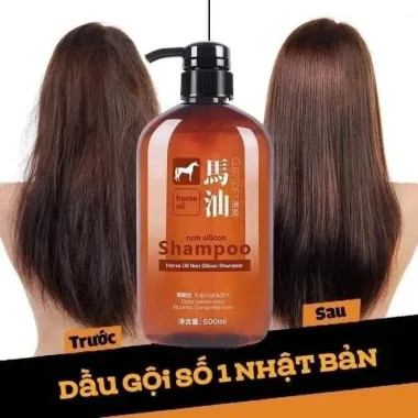 Dầu gội đầu chiết xuất từ dầu ngựa Nhật Bản 600ml