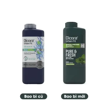 Dầu Gội Xả 2in1 Dicora Urban Fit Anti-Dandruff 400ml – Nhập khẩu Tây Ban Nha, sạch gàu & giảm ngứa cho nam