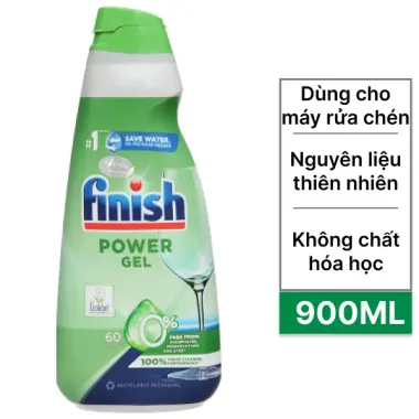 Gel rửa chén Finish Eco 0% 900ml - Nhập khẩu Đức