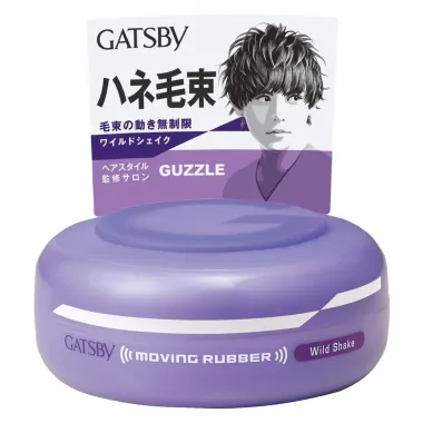 Sáp vuốt tóc Gatsby Moving Rubber 80g Nhật Bản  – Giữ nếp mạnh, đa dạng hiệu ứng (Matte / Bóng nhẹ / Bồng tự nhiên)