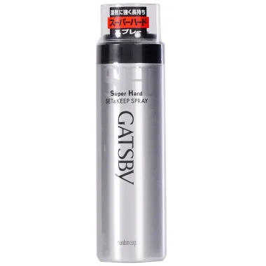 Keo xịt tóc Gatsby Super Hard (170g / 180g) – Nhập khẩu Nhật Bản, giữ nếp mạnh & đa dạng hiệu ứng 