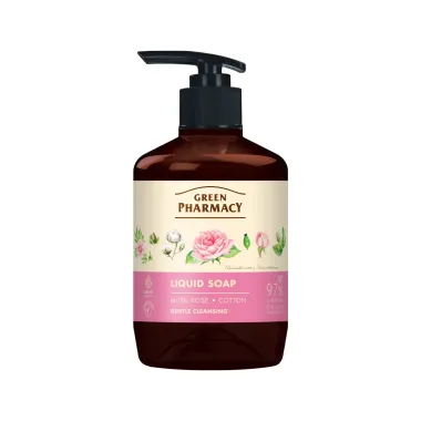 Xà Phòng Rửa Tay Green Pharmacy 460ml (Hoa Hồng & Bông / Lô Hội & Bơ)