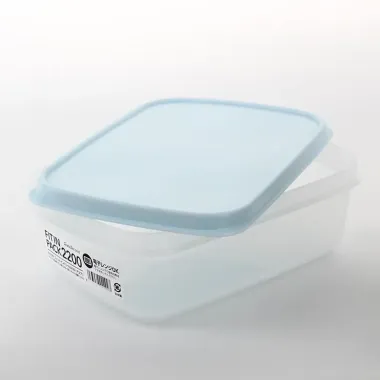 Hộp nhựa nắp dẻo Nhật Bản màu trắng 1350ml / 2200ml – An toàn, kín mùi & tiện lợi bảo quản thực phẩm