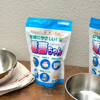 Bột Baking Soda tẩy rửa lành tính Kaneyo Nhật Bản 500g – Làm sạch đa năng an toàn cho gia đình