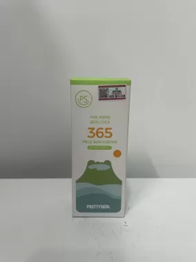 Kem chống nắng nâng tông, kháng nước 365 Pretty Skin The Pure Jeju Cica 365 Mild Sun Cream