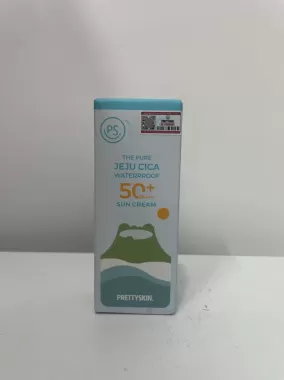 Kem Chống Nắng Kháng Nước Pretty Skin Jeju Cica Waterproof Sun Cream SPF 50+