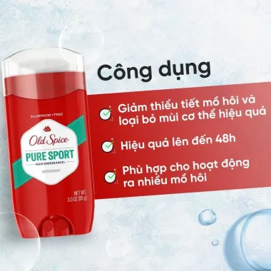 Sáp Lăn Khử Mùi Old Spice 85g Dành Cho Nam – Thơm lâu, khô thoáng 48h