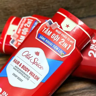 Tắm Gội Old Spice High Endurance Crisp Scent 2in1 532ml – Giải pháp 2in1 tiện lợi, sạch sâu & thơm lâu