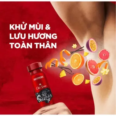Xịt Khử Mùi Old Spice 150ml Dành Cho Nam - Khô ráo và thoáng mát suốt ngày dài