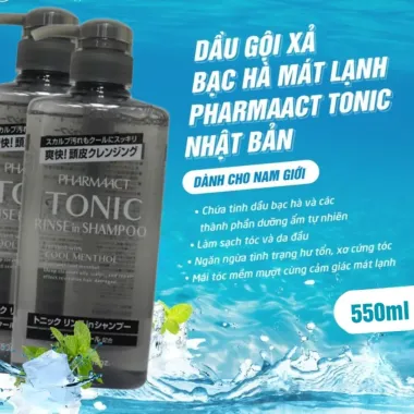 DẦU GỘI PHARMAACT DÀNH CHO NAM (KHÔNG CHẤT PHỤ GIA) 600ML - NỘI ĐỊA NHẬT