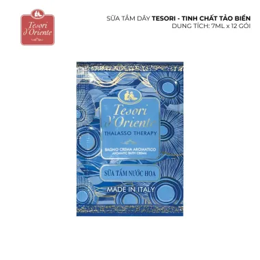 Sữa Tắm Nước Hoa Tesori D’Oriente Gói 7ml – Nhập khẩu Ý, đa dạng mùi hương quyến rũ