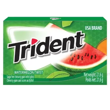 Kẹo gum không đường Trident 12 tép 22g – Giải pháp chăm sóc răng miệng, hơi thở thơm mát tức thì từ Mỹ