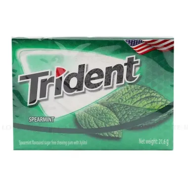 Kẹo gum không đường Trident 12 tép 22g – Giải pháp chăm sóc răng miệng, hơi thở thơm mát tức thì từ Mỹ