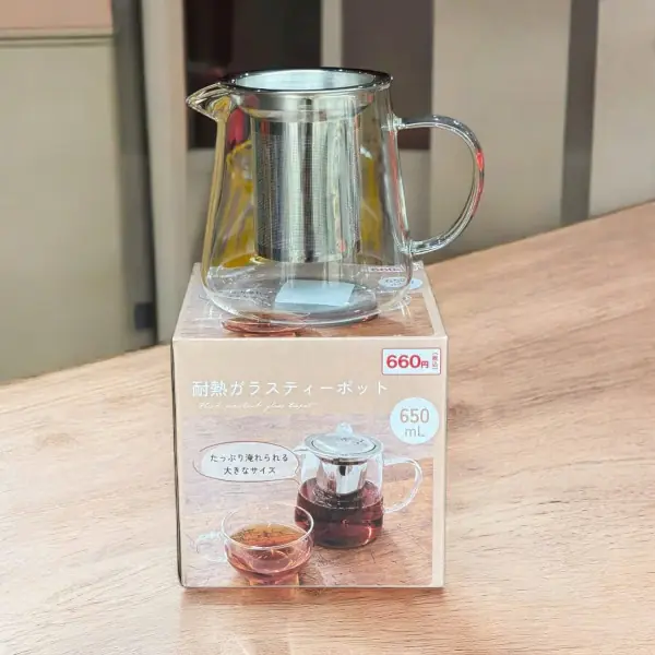 Ấm Pha Trà Thủy Tinh Echo Japan 650ml