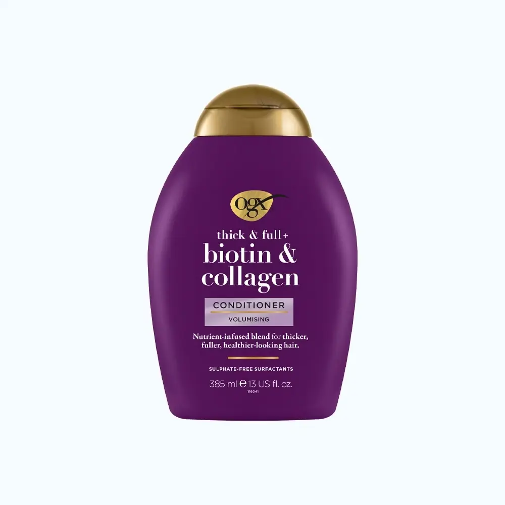 Dầu xả Biotin & Collagen Thick & Full Mỹ 385ml – Nuôi dưỡng tóc dày mượt và hỗ trợ tóc chắc khỏe chuẩn salon