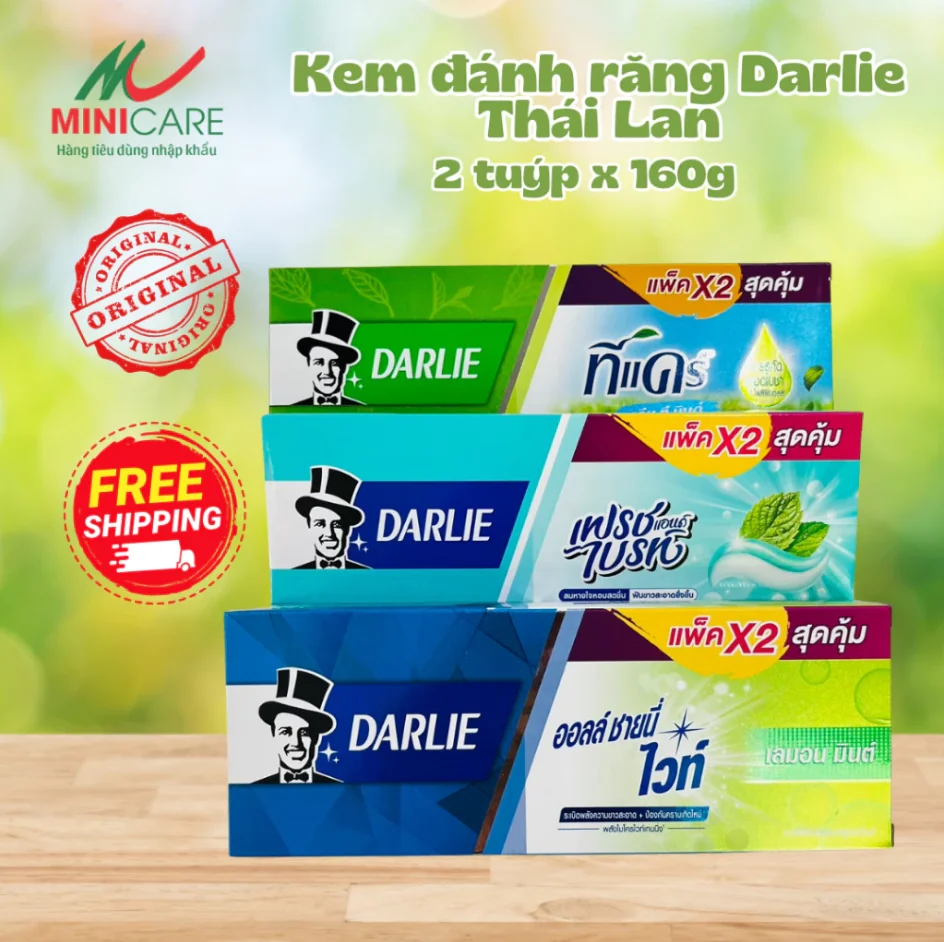 Kem đánh răng ông già Darlie Thái Lan 150g (Hộp 2 tuýp)