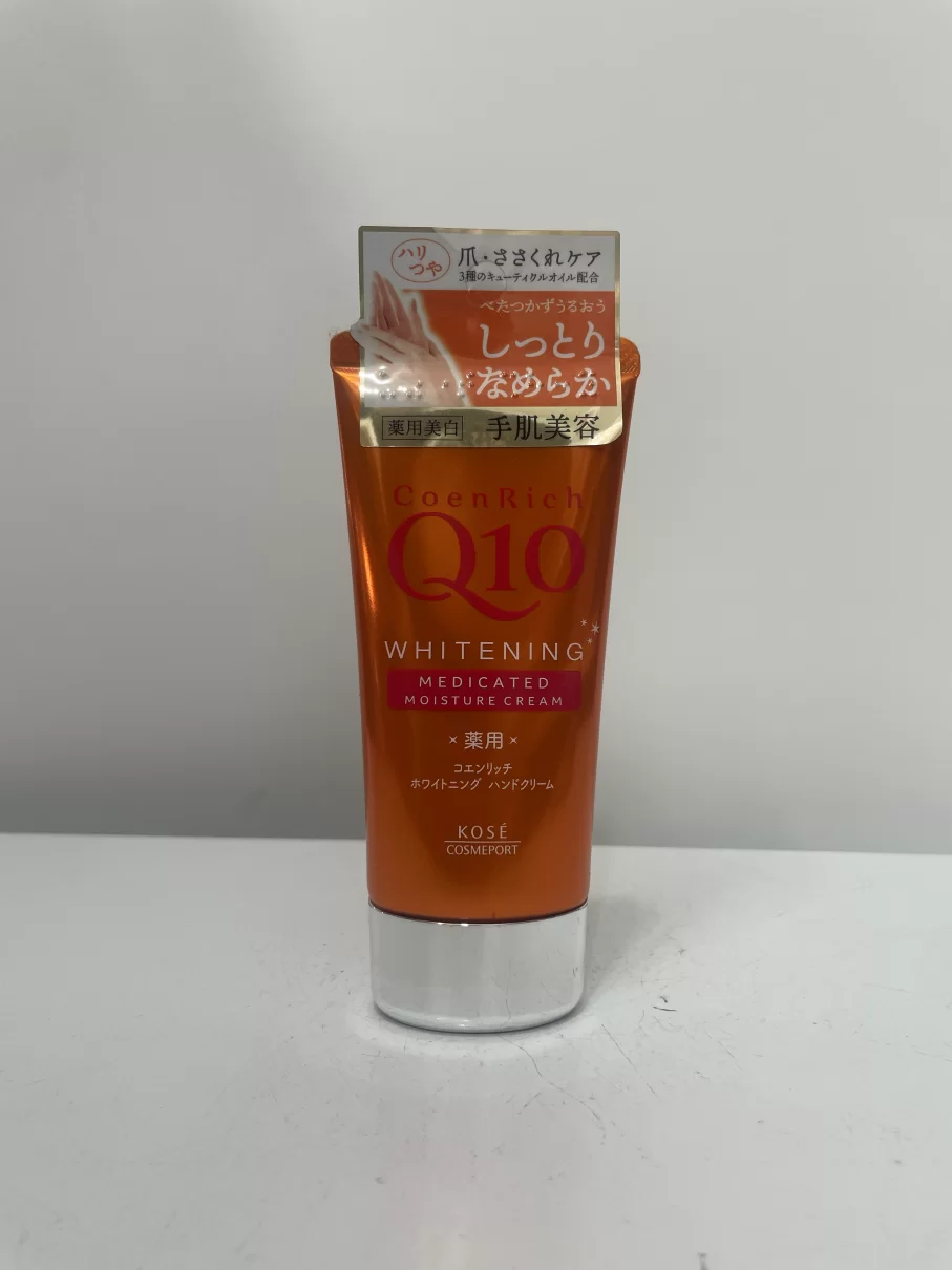 Kem dưỡng ẩm săn chắc da tay Kose Coen Rich Q10 Whitening Moisture 80g