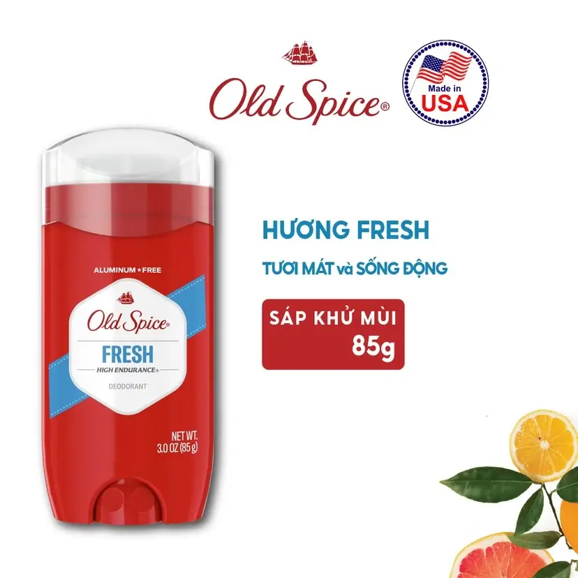 Lăn Khử Mùi Old Spice 63g/85g – Thơm lâu, khô thoáng 48h